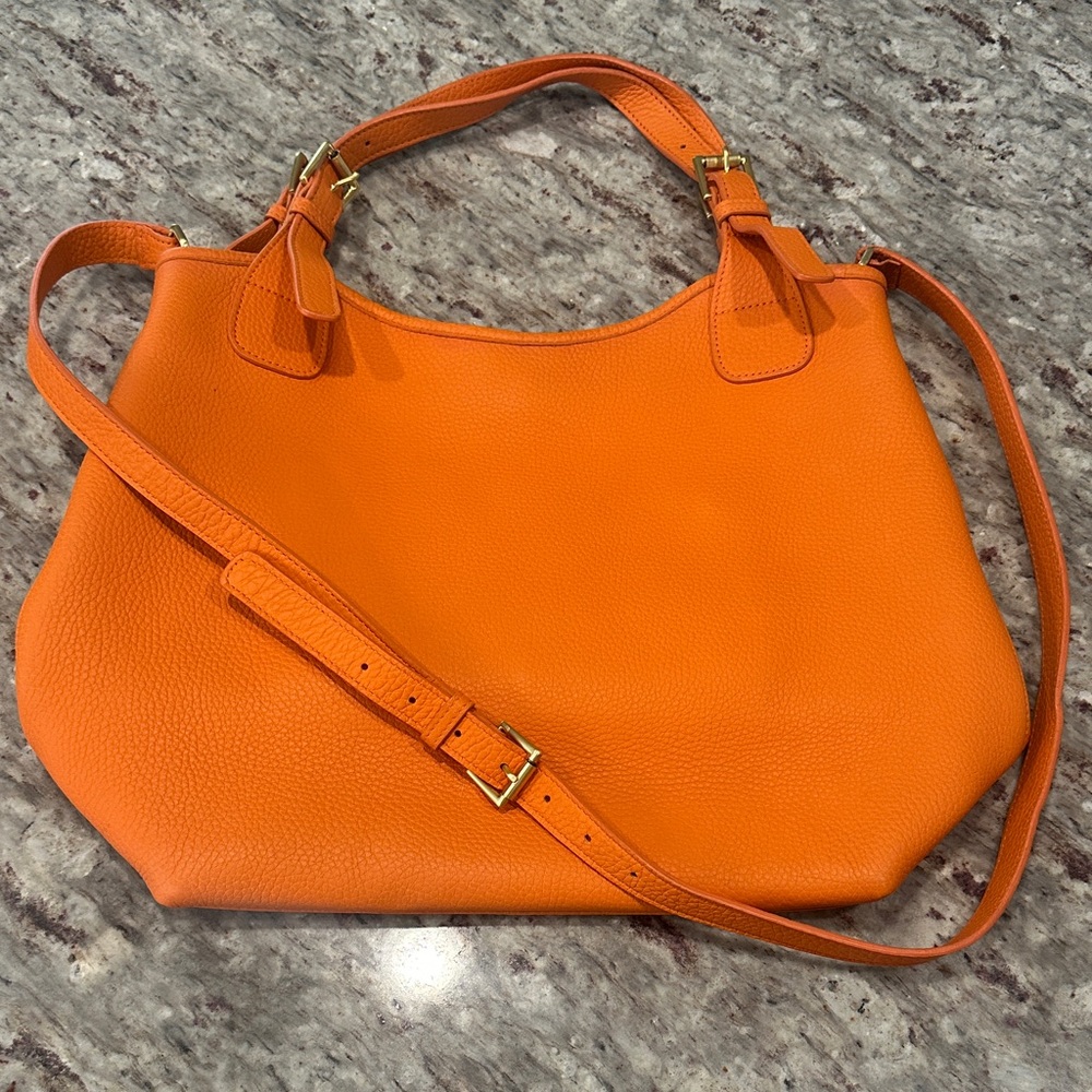 GiGi New York Vibrant Orange Shoulder Bag